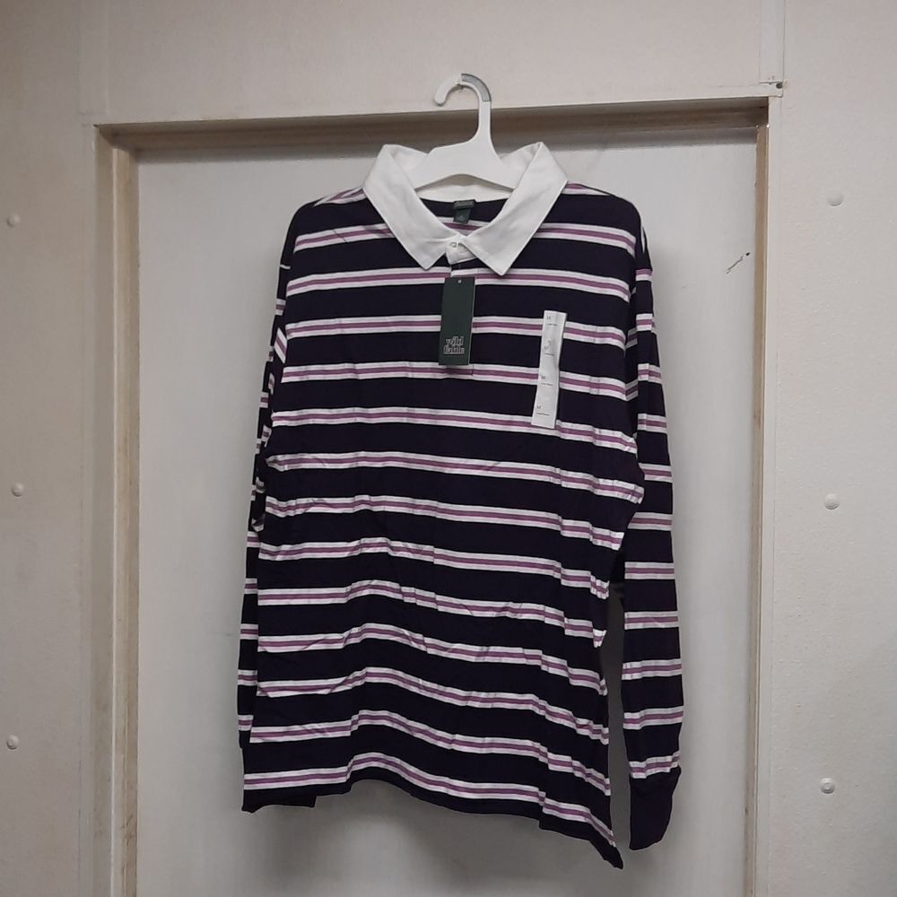 Striped polo shirt